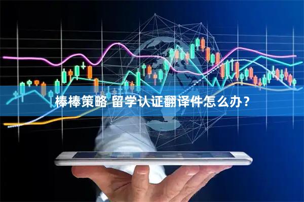 棒棒策略 留学认证翻译件怎么办？