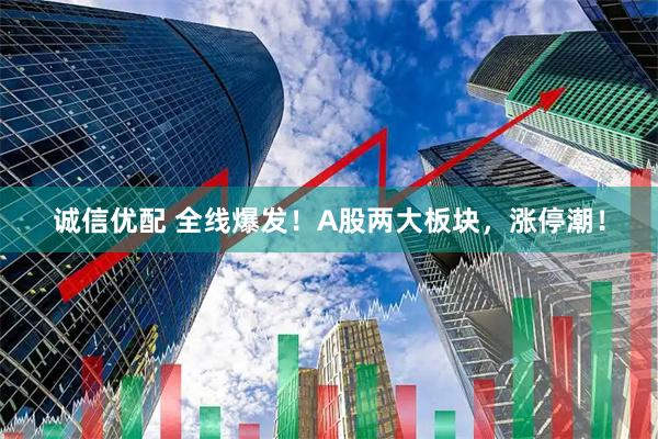 诚信优配 全线爆发！A股两大板块，涨停潮！